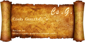 Cseh Gusztáv névjegykártya